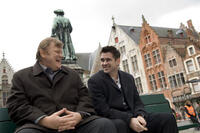 Brendan Gleeson and Colin Farrell on the set of in "In Bruges."