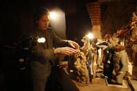 Director Wes Anderson on the set of "The Fantastic Mr. Fox."