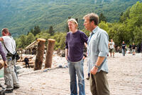 Producer Mark Johnson and director Andrew Adamson on the set of "The Chronicles of Narnia: Prince Caspian."