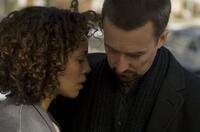 Carmen Ejogo as Tasha Phillips and Edward Norton as Ray Tierney in "Pride and Glory."