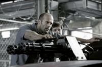 Navigator Case (Natalie Martinez) arrives from the women's prison in "Death Race."