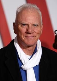 Malcolm McDowell at the California premiere of "Bolt."