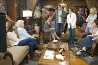 Rich Sickler, Mary Steenburgen, Betty White, Sandra Bullock, Ryan Reynolds, Anne Fletcher, Malin Akerman and Alex Kurtzman in "The Proposal."