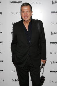Photographer Mario Testino at the N.Y. premiere of "The Diving Bell and the Butterfly."
