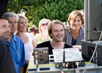 Cameron Diaz, Director Tom Vaughan and Ashton Kutcher on the set of "What Happens in Vegas."