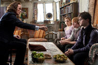 Bill Nighy as Rufus Scrimegour with Emma Watson, Rupert Grint and Daniel Radcliffe in "Harry Potter and the Deathly Hallows: Part 1"