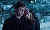 Daniel Radcliffe as Harry Potter and Emma Watson as Hermione Granger in "Harry Potter and the Deathly Hallows - Part 1."