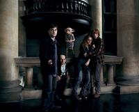 Daniel Radcliffe as Harry Potter, Warwick Davis as Griphook, Dobby voiced by Toby Jones, Emma Watson as Hermione Granger and Rupert Grint as Ron Weasley in "Harry Potter and the Deathly Hallows - Part 1."
