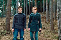 Daniel Radcliffe and Emma Watson in "Harry Potter and the Deathly Hallows: Part 1"