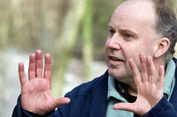 Director David Yates on the set of "Harry Potter and the Deathly Hallows: Part 1"