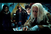 Emma Watson, Rupert Grint, Daniel Radcliffe and Rhys Ifans in "Harry Potter and the Deathly Hallows: Part 1"