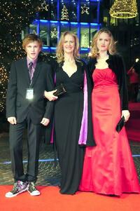 Cornelia Funke, son Benjamin and daughter Annalena at the world premiere of "Inkheart."