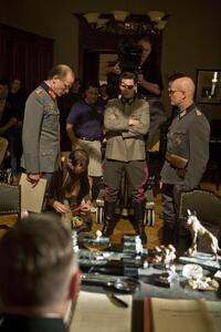 Tom Cruise, Bill Nighy and Christian Berkel on the set of "Valkyrie."