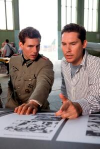 Tom Cruise and Director Bryan Singer on the set of "Valkyrie."