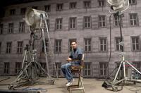 Director/Producer Bryan Singer on the set of "Valkyrie."