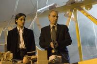 Rosario Dawson as Zoe Perez and Billy Bob Thornton as Agent Morgan in "Eagle Eye."