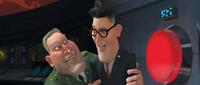 Kiefer Sutherland voices General W.R. Monger and Stephen Colbert voices The President in "Monsters vs. Aliens."
