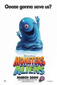 Poster art for "Monsters vs. Aliens."