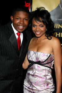 Actors Denzel Whitaker and Gina Ravera at the L.A. premiere of "The Great Debaters."