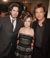 Director Jason Reitman, actors Ellen Page and Jason Bateman at the L.A. premiere of "Juno."