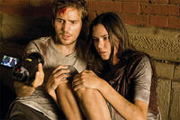 Michael Stahl-David and Odette Yustman in "Cloverfield."