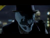 Jackie Earle Haley as Rorschach in "Watchmen."