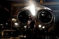 Patrick Wilson as Nite Owl with the Owl Ship in "Watchmen."