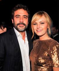 Jeffrey Dean Morgan and Malin Akerman at the after party of the California premiere of "Watchmen."