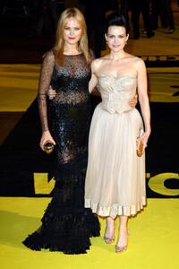 Malin Akerman and Carla Gugino at the UK premiere of "Watchmen."
