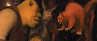 Mike Myers voices Shrek, Eddie Murphy voices Donkey and Antonio Banderas voices Puss in Boots in "Shrek Forever After."