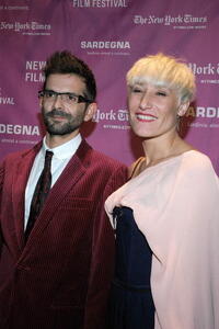Writer/director Vincent Paronnaud and wife Aurelie at the N.Y. premiere of "Persepolis."