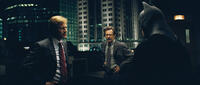 Aaron Eckhart, Gary Oldman and Christian Bale in "The Dark Knight."