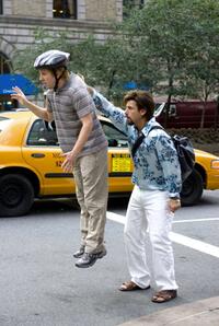 Nick Swardson as Michael and Adam Sandler as Zohan in "You Don't Mess With the Zohan."