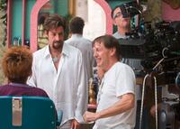 Adam Sandler and Director Dennis Dugan on the set of "You Don't Mess With the Zohan."