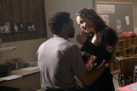 Chiwetel Ejiofor as Mike Terry and Alice Braga as Sondra Terry in "Redbelt."