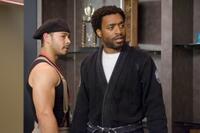 Jose Pablo Cantillo as Snowflake and Chiwetel Ejiofor as Mike Terry in "Redbelt."