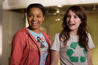 Kyla Pratt and Emma Roberts in "Hotel for Dogs."