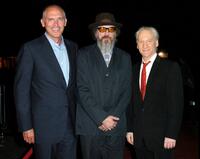 Joe Drake, Director Larry Charles and Bill Maher at the Canada premiere of "Religulous" during the 2008 Toronto International Film Festival.