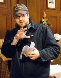Director Seth Gordon on the set of "Four Christmases."
