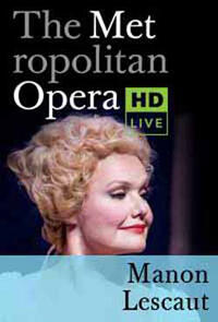The Metropolitan Opera: Manon Lescaut poster art.