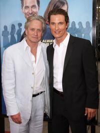 Michael Douglas and Matthew McConaughey at the California premiere of "Ghosts Of Girlfriends Past."
