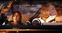 Michelle Rodriguez as Letty and Vin Diesel as Dom Toretto in "Fast & Furious."