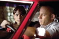 Jordana Brewster as Mia Toretto and Vin Diesel as Dom Toretto in "Fast & Furious."