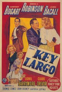 Poster art for "Key Largo."