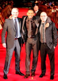 Director Francis Lawrence, actor Will Smith and screenwriter Akiva Goldsman at the Japan premiere of "I Am Legend."
