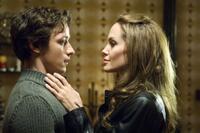 James McAvoy as Wes Gibson and Angelina Jolie as Fox in "Wanted."