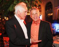 Terence Stamp and Producer Marc Plat at the after party of the California premiere of "Wanted."