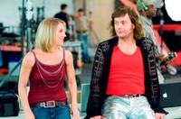 Christina Applegate as Kim and Rainn Wilson as Fish in "The Rocker."