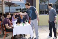 Lou Ferrigno as himself, Rob Huebel as Tevin Downey, Jason Segel as Sydney Fife and Paul Rudd as Peter Klaven in "I Love You, Man."