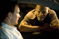 Patrick Wilson as Chris Mattson and Samuel L. Jackson as Abel Turner in "Lakeview Terrace."